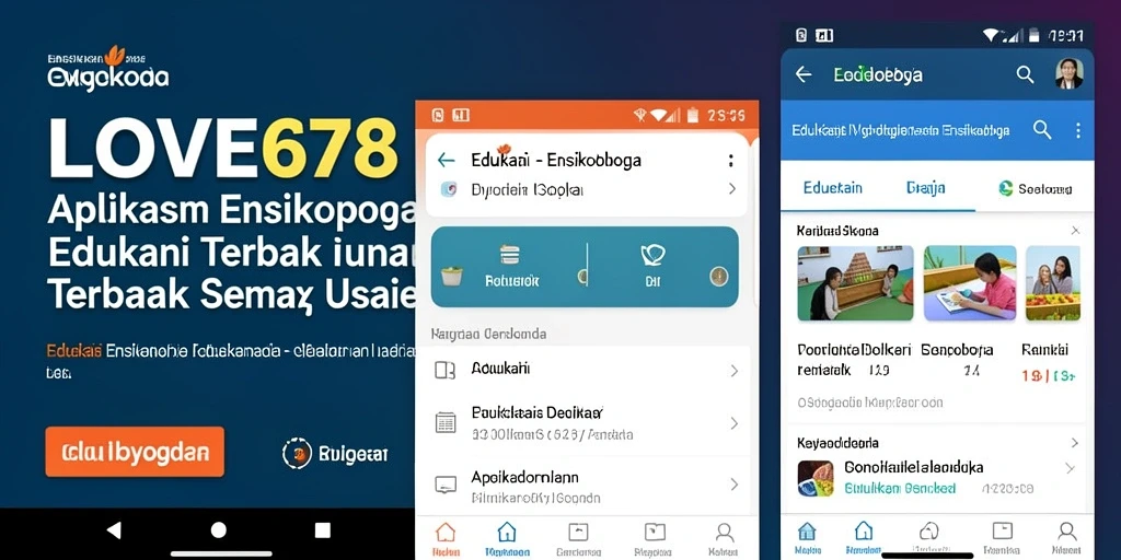 Antarmuka menarik dan informatif dari aplikasi LOVE678.