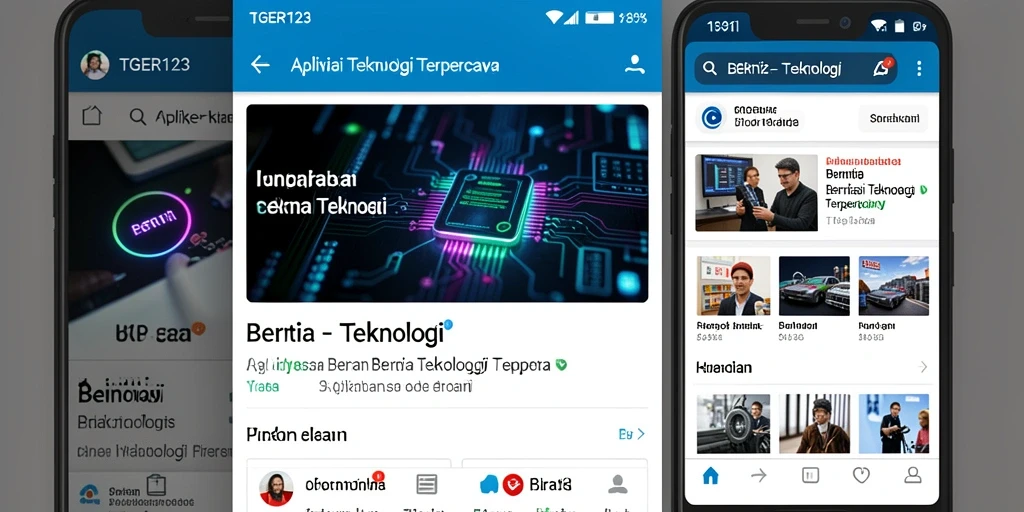 Screenshot aplikasi TGER123 dengan antarmuka intuitif untuk akses berita teknologi.